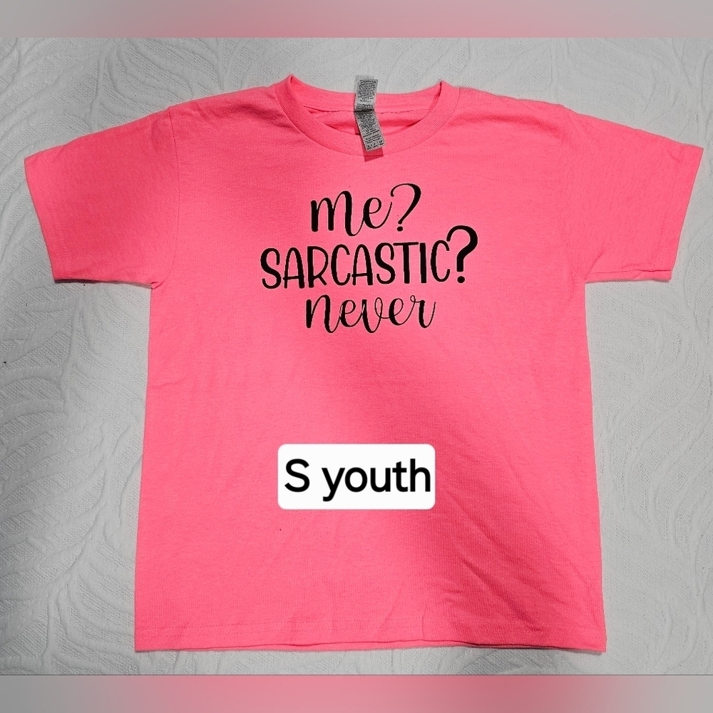 Pink Kids Graphic T-Shirt Me Sarcastic​​​​